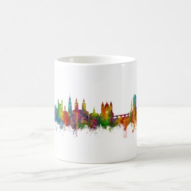 Maastricht Nederländerna Skyline Kaffemugg (Center)