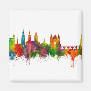 Maastricht Nederländerna Skyline Magnet