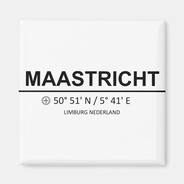 Maastrichtsamordnare - Maastrichtsamordnare Magnet (Framsidan)
