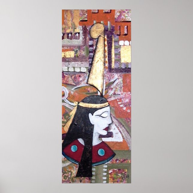 Maat - Egyptian Goddess Art Print Poster (Framsidan)