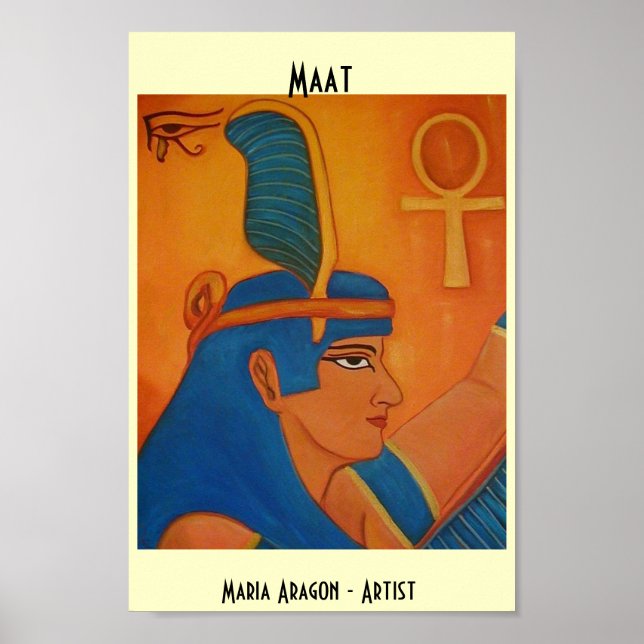 MAAT - EGYPTIAN GODDESS POSTER (Framsidan)
