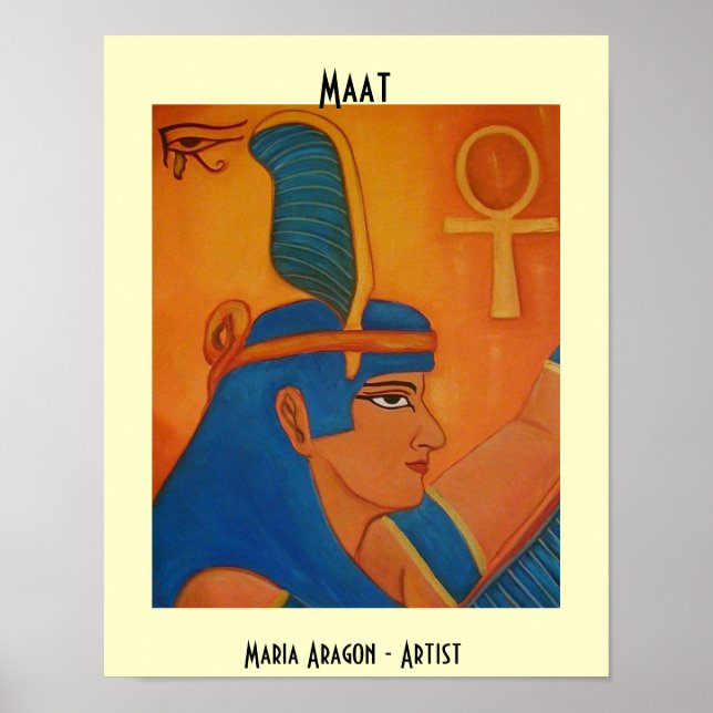 MAAT - EGYPtISK GUDINNA Poster (Framsidan)