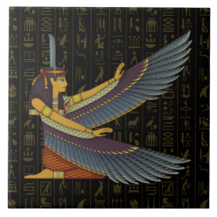 Maat Goddess Ceramic Tile Kakelplatta
