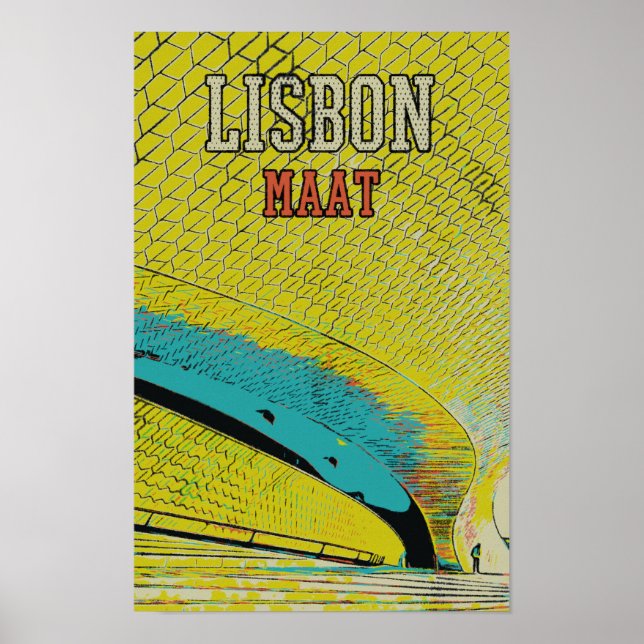 MAAT-museet i Lissabon Portugal Poster (Framsidan)