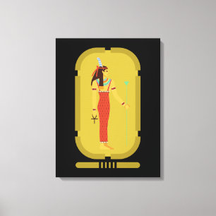 Maat On Guld Cartouche Canvastryck