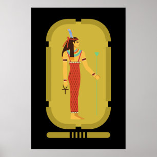 Maat On Guld Cartouche Poster