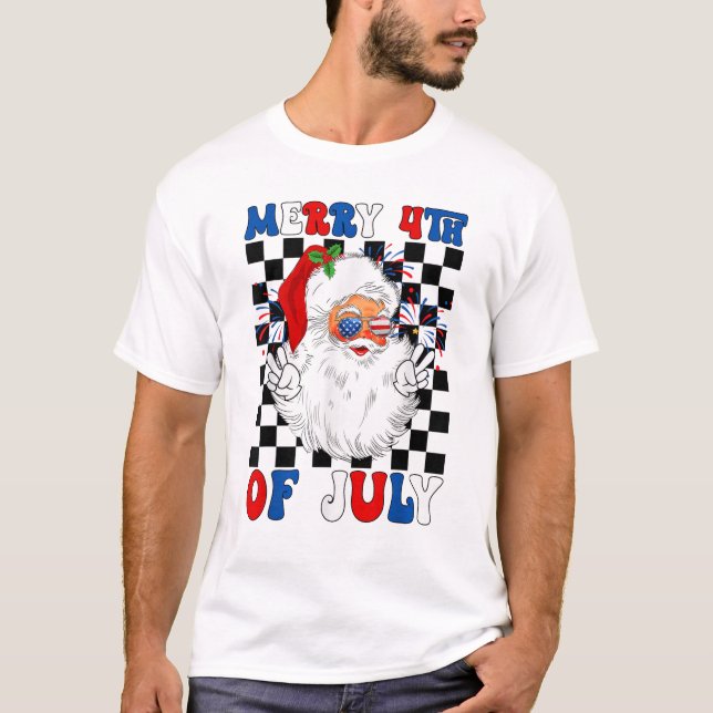 Mab 4:e Juli Julfirande Sommarlov T Shirt (Framsida)