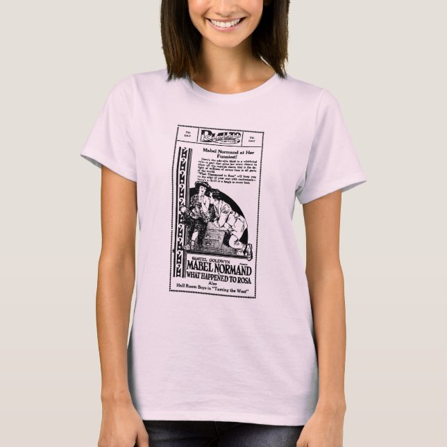 Mabel Normand What was to Rosa 1921 T-shirt (Framsida)
