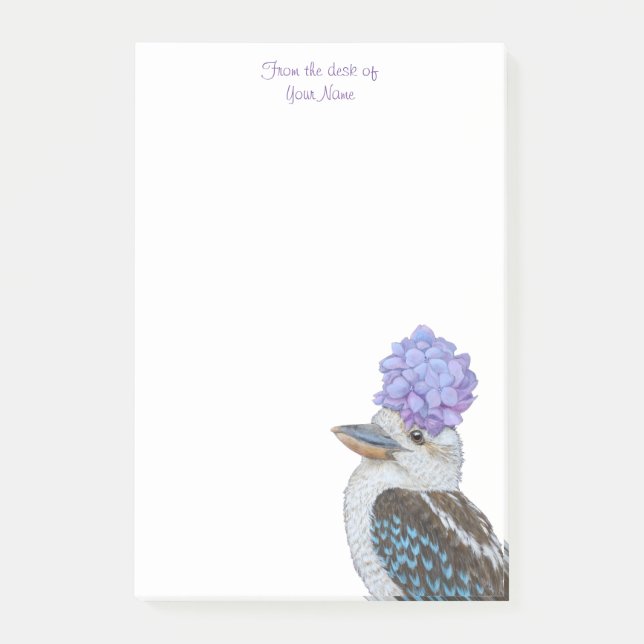 Mabel noter om kookaburra post-it (Framsida)