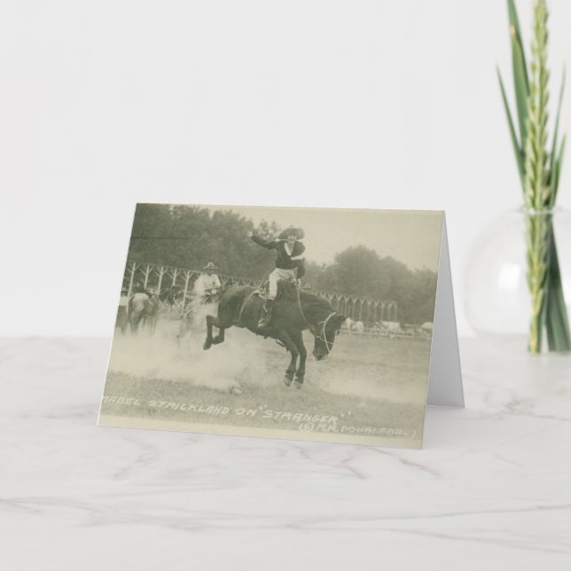 Mabel Strickland på Stranger. Kort (Framsida)