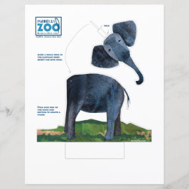 Mabells Zoo Elephant Cutout