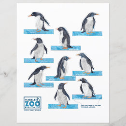 Mabells Zoo Penguin Cutouts