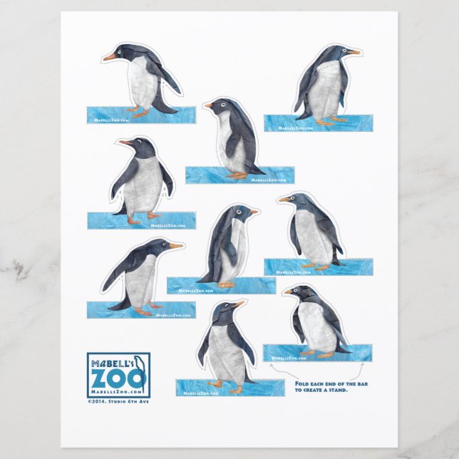 Mabells Zoo Penguin Cutouts (Framsida)