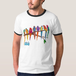 Mabells Zoodjur, papegojorna Tee Shirt