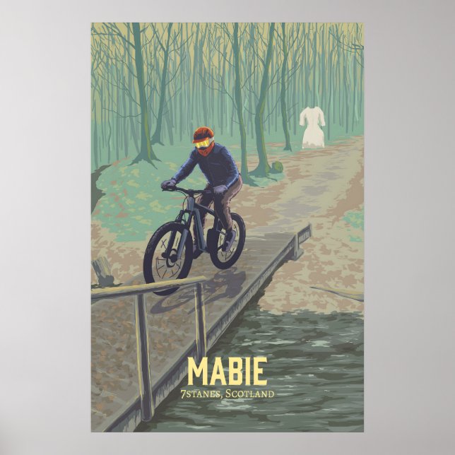 Mabie Mountain cykelutflykter Affisch (Framsidan)