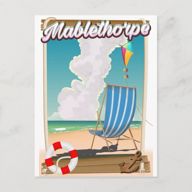 Mablethorpe-Helgdag poster Vykort (Framsida)