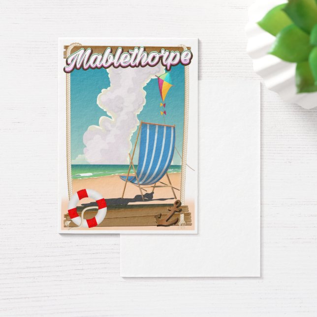Mablethorpe Semesterplakat Visitkort (Skivbord)