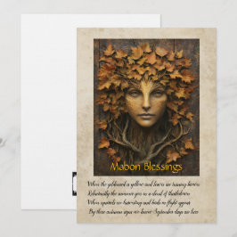 Mabon Autumn Equinox Greeting Card Tack Kort