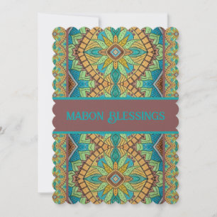Mabon Blessings-Innehåll Mandala Inbjudningar