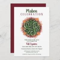 Mabon Fall Equinox Celtic Triskelion Harvest
