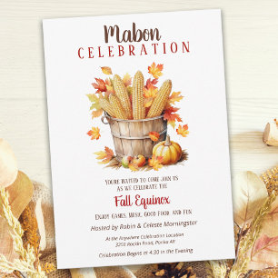 Mabon Fall Equinox Maj & Pumpkin Basket Inbjudningar