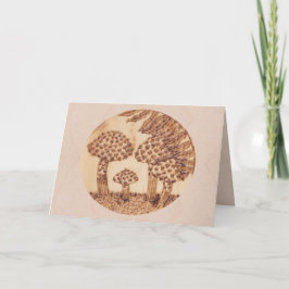 Mabon för champinjonhöstdagjämning lantlig helgkort