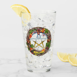 Mabon Grapine Vine Wand with Pentacle Glaskopp