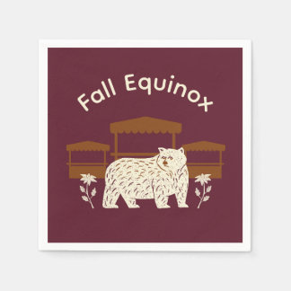 Mabon Harvest Fall Equinox-inbjudan Pappersservett