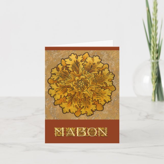 Mabon Oak Lövs Helgkort (Framsida)