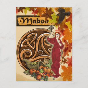 Mabon Pagan Fantasy Art-vykort Vykort