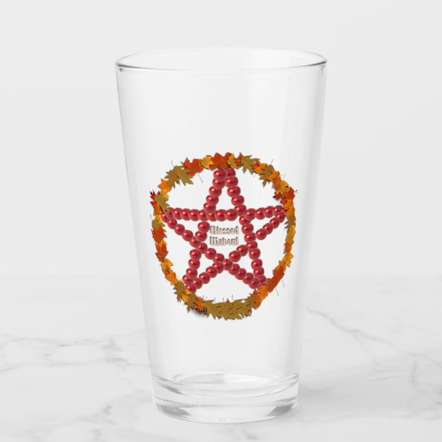 Mabon Pentacle Glaskopp (Framsida)