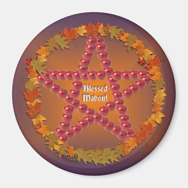 Mabon Pentacle Magnet (Framsidan)
