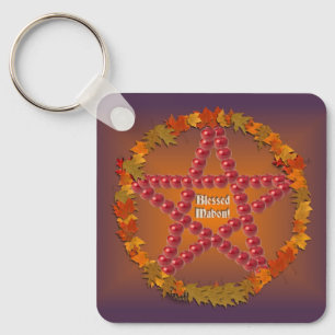 Mabon Pentacle Nyckelring