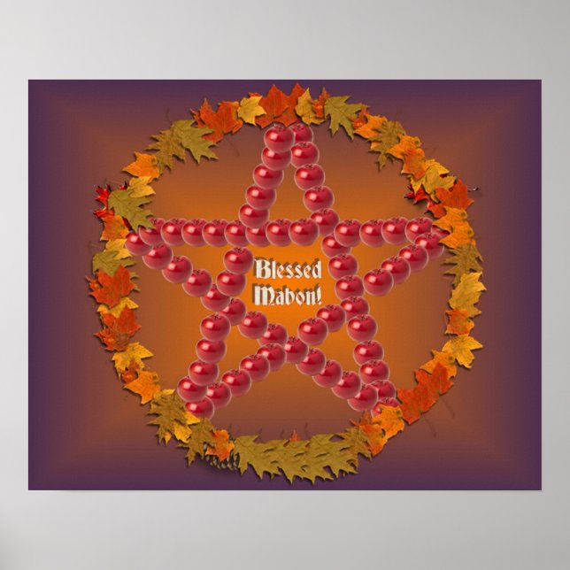 Mabon Pentacle Poster (Framsidan)