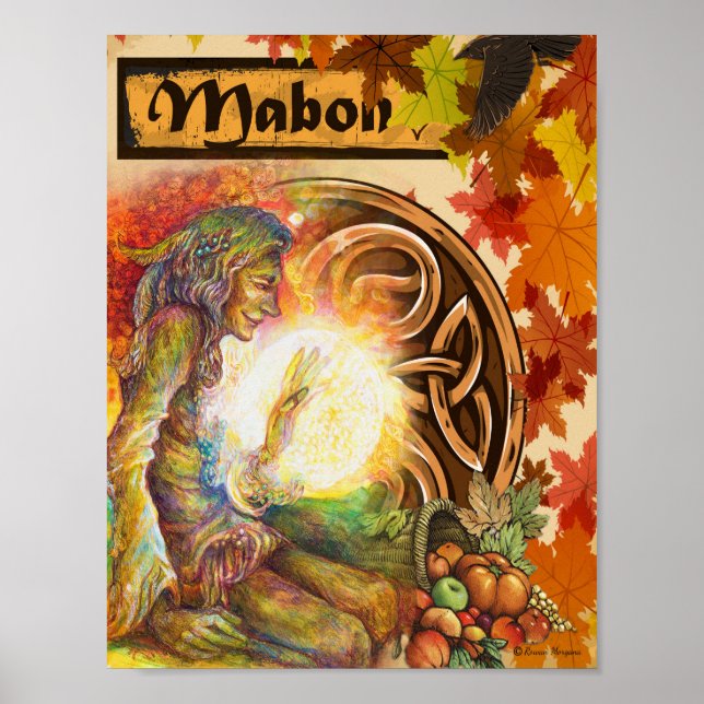 MABON POSTER HÖGEQUINOX WICCAN SABBAT (Framsidan)