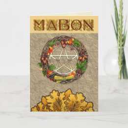 Mabon Utandning och Brev Helgkort