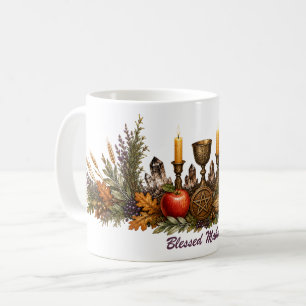 Mabon Wiccan-altare Höstjämningsmugg Kaffemugg