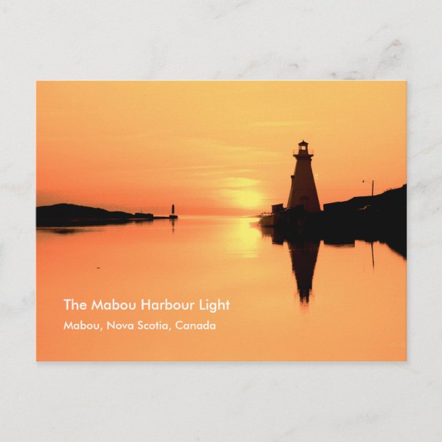 Mabou Harbour Light, Mabou N.S. Vykort (Framsida)