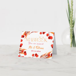 Mabrook|- Islamiskt gratulationskort för bröllop Kort