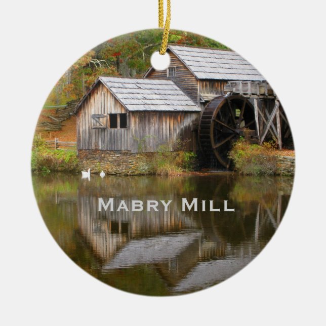 Mabry Mill, Blue Ridge Parkway liggande Ornament (Framsidan)