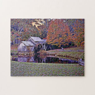 Mabry Mill in Fall Puzzle Pussel