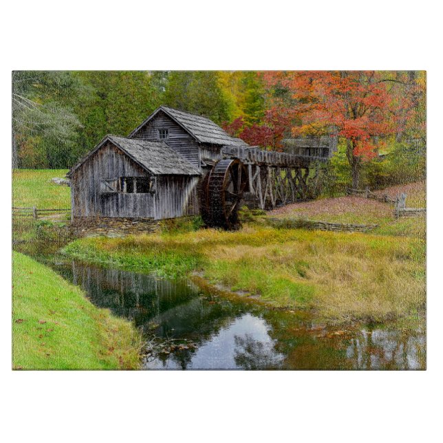 Mabry Mill på hösten (Framsidan)