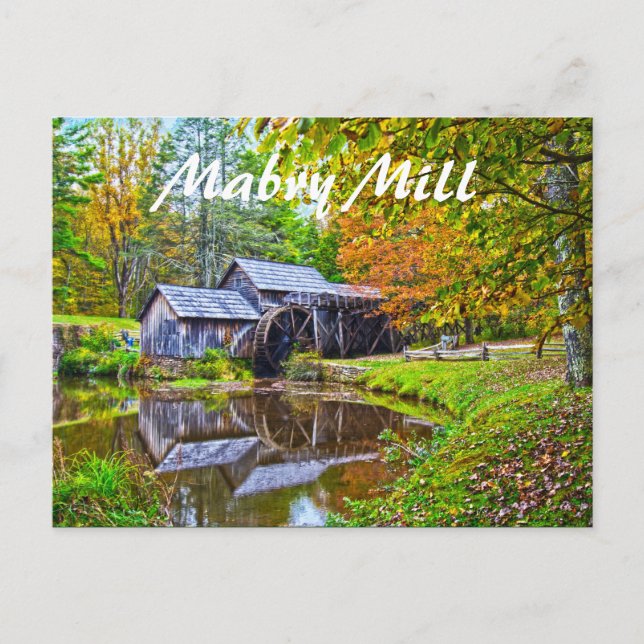 Mabry mill Virginia Vykort (Framsida)