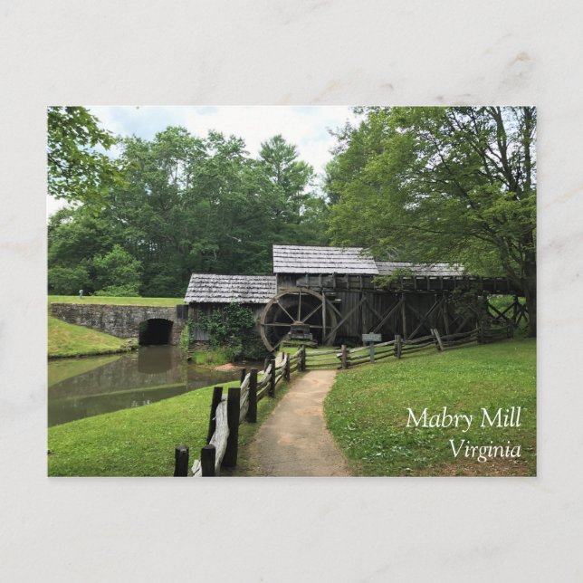 Mabry Mill, Virginia Vykort (Framsida)