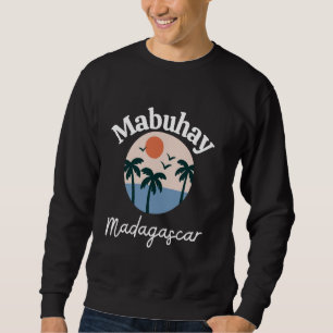 Mabuhay Madagascar Filippinerna Tagalog Pinoy Fili Lång Ärmad Tröja