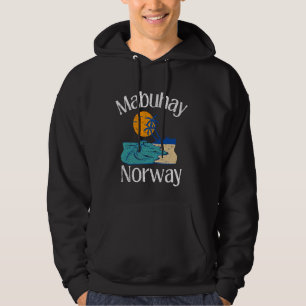 Mabuhay Norge Filippinerna Hälsning Tagalog Pinoy Hoodie