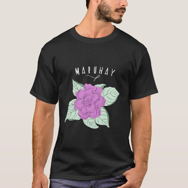 Mabuhay Sampaguita T Shirt (Framsida)