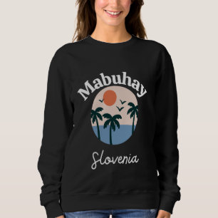 Mabuhay Slovenien Filippinerna Hälsning Tagalog Pi T Shirt