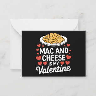 Mac And Cheese Alla hjärtans dag Mac n Cheese Älsk Anteckningskort