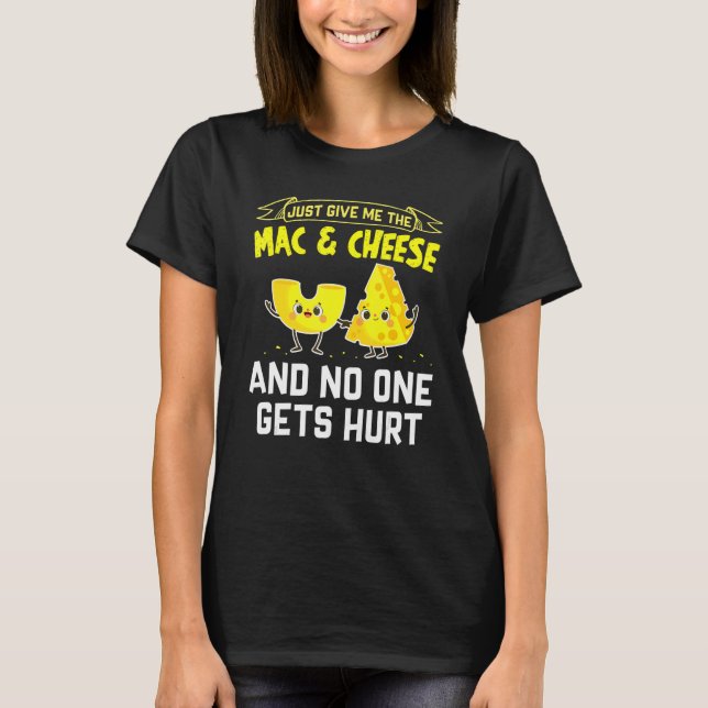 Mac And Cheese Macaroni Cheesy Noodle T Shirt (Framsida)